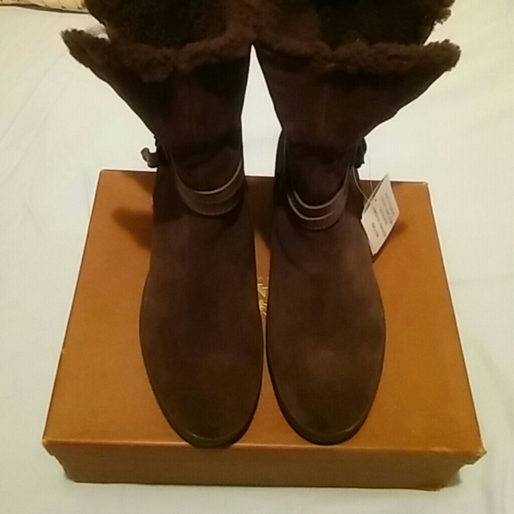 Coach Suede Shearling Norell Bootie - Picture 8 of 8